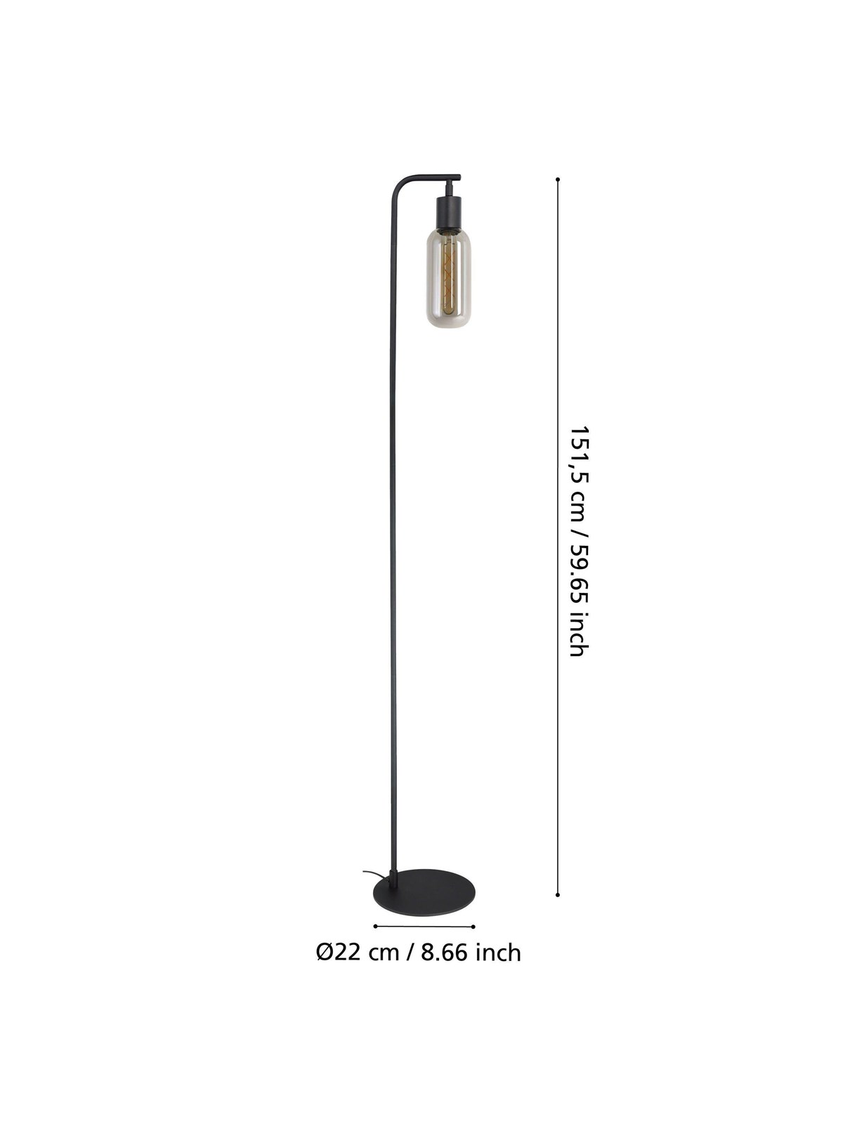 EGLO MAIONE floor lamp Black