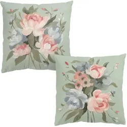 DEKOKISSEN 2er-Set Bouquet in Pastell Set I 50/50 cm