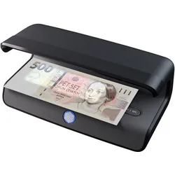 Safescan, Geldzähler, 75 LED UV/Weissl Prüfgerät Währungen, Pässe Schwarz (Geldscheinprüfer)