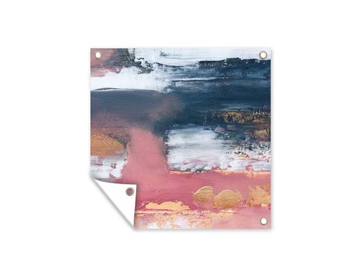 Tuinposter - 50x50 cm - Abstract - Verf - Design