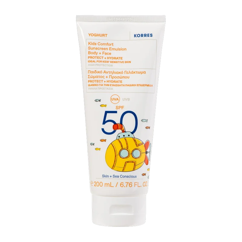KORRES YOGHURT Komfort Sonnenschutz-Emulsion für Kinder SPF50,200ml 21012555