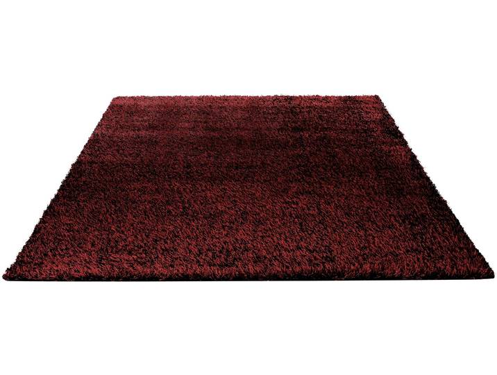 Hochflor-Teppich ESPRIT Cosy Glamour 2.0 , rot (rot, braun), B:57cm H:40mm L:86cm, Polypropylen (PP), Teppiche, Hochflor-Teppich, Langflor, Shaggy, Wohnzimmer