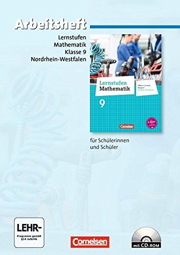 Rainer Bamberg - Lernstufen Mathematik - Differenzierende Ausgabe Nordrhein-Westfalen - Neubearbeitung: 9. Schuljahr - Arbeitsheft mit eingelegten Lösungen und CD-ROM - Preis vom 12.10.2026 11:37:12 h