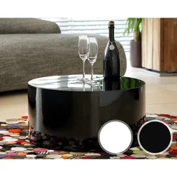SalesFever »Black&White« Couchtisch rund weiß