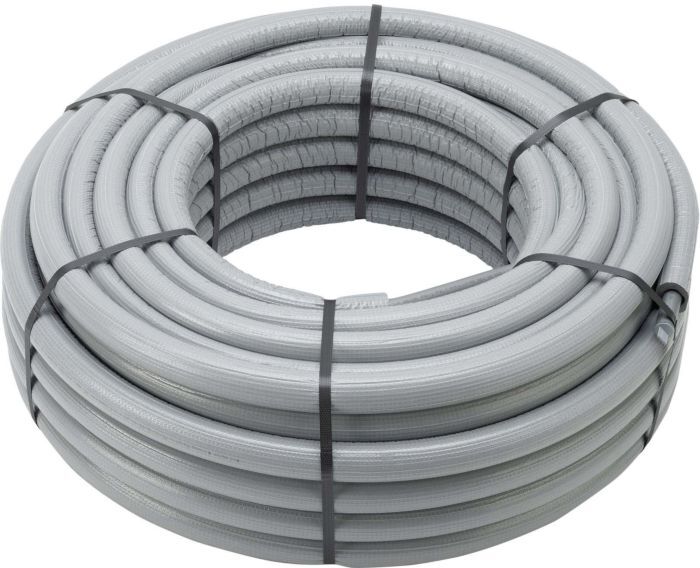 Viega Raxofix Mehrschichtverbund-Rohr 645809 16 x 2,2 mm, 50 m Ring, Dämmung 9 mm, Kunststoff grau