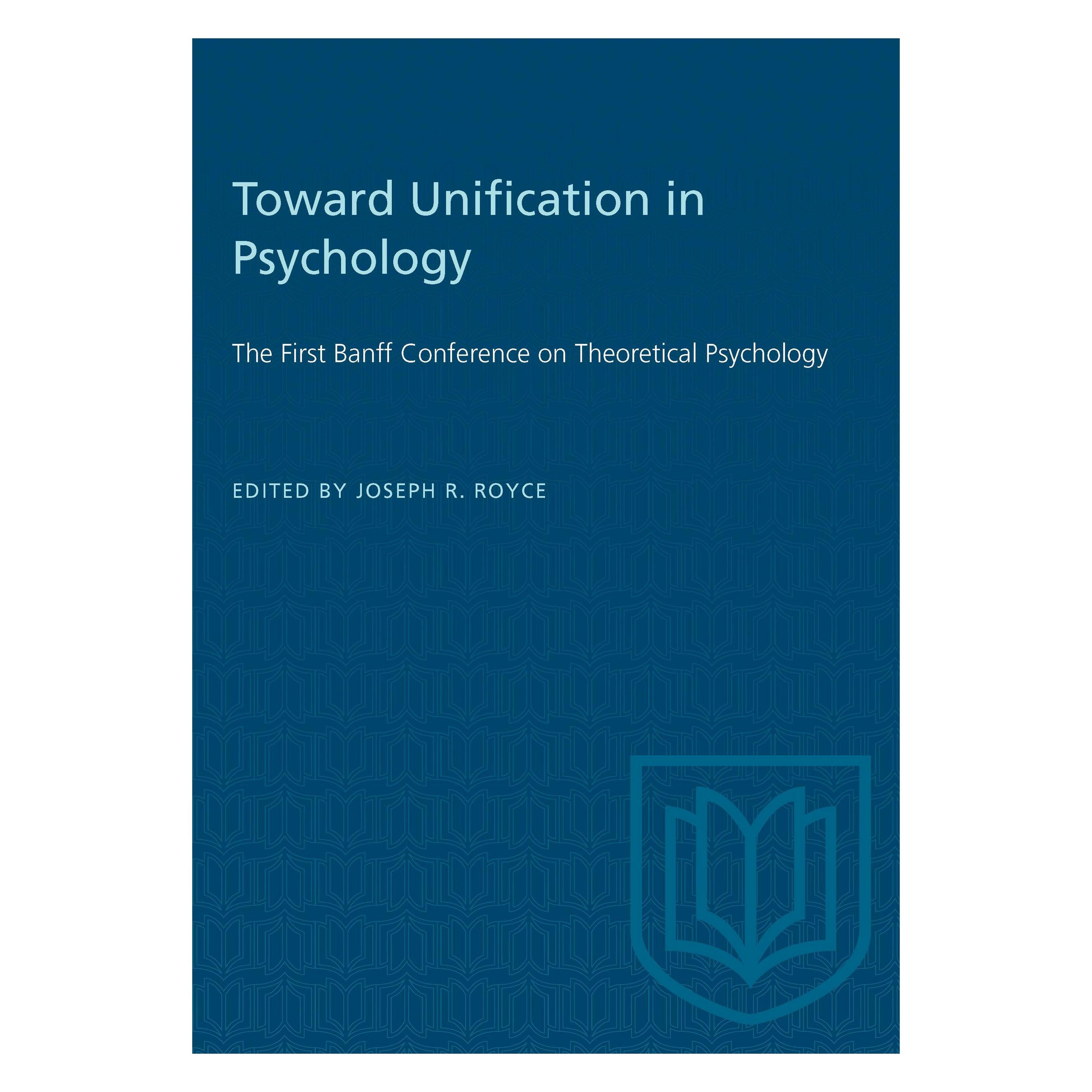 University Of Toronto Toward Unification In Psychology (Englisch, Joseph R. Royce) (9781487578640)