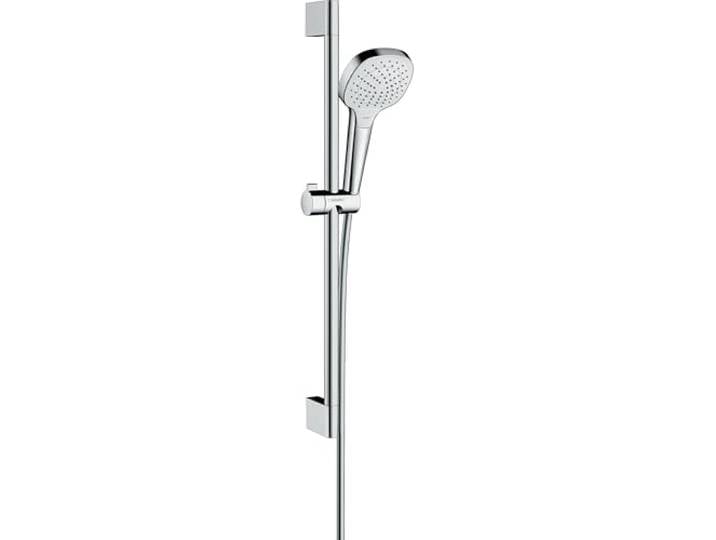 hansgrohe Croma Select E Ensemble de douche Unica'Croma de douche Vario EcoSmart 9 l/min avec barre Unica'Croma 65 cm\, blanc/chromé\, 26583400
