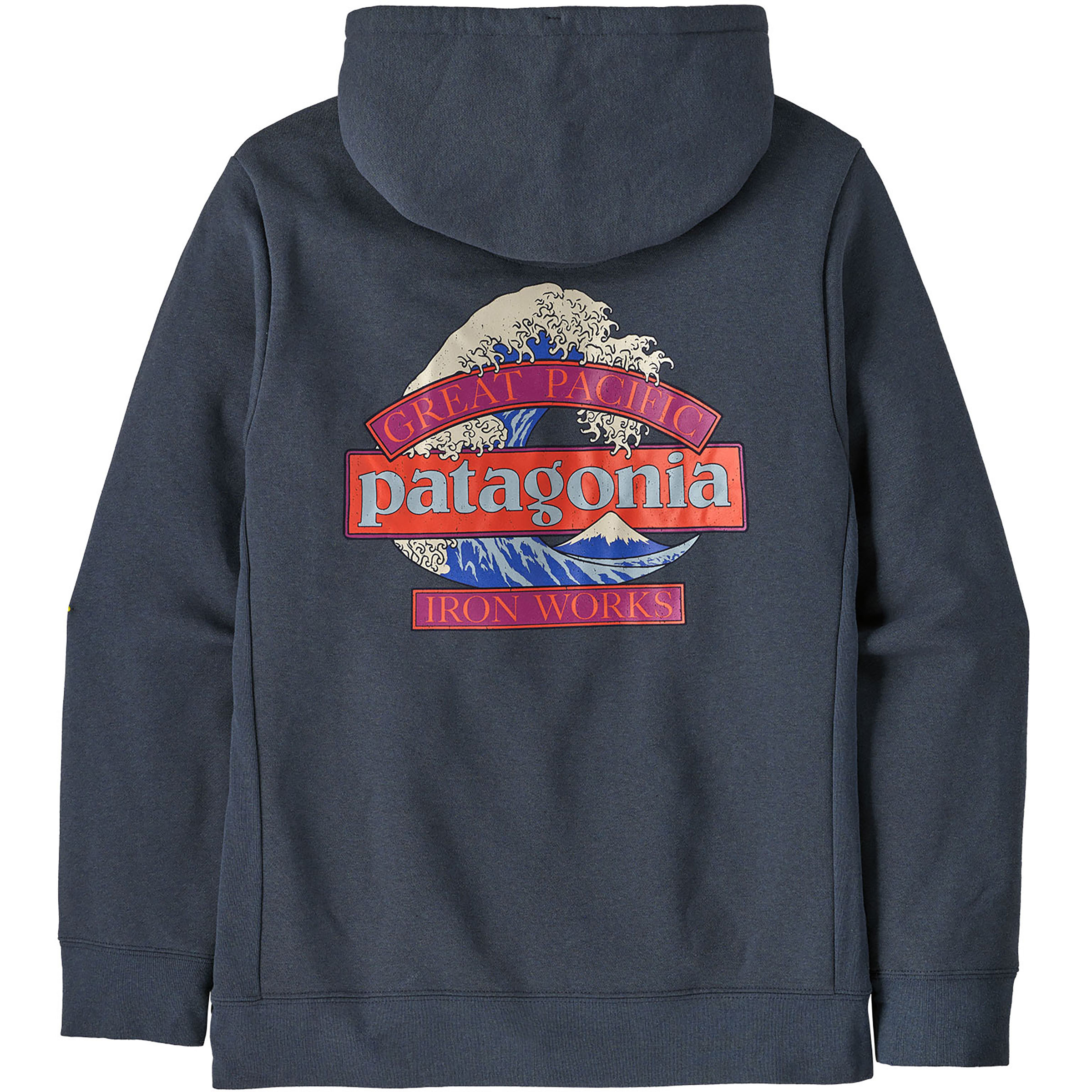 Patagonia Great Waves Uprisal Herren Hoodies blau Größe S Trekking Hautfreundlich