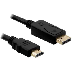 Delock Adapterkabel | DisplayPort zu HDMI | 2 Meter | Schwarz