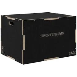 SPORTNOW SPORTNOW Sprungbox 3 in 1 Plyo Box Holz mit Griff Plyometric Plattform