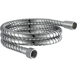 Schütte, Duschschlauch, Brauseschlauch Bad 125 cm Edelstahl Chrom Wassersparende Dichtung 63441 (125 cm)