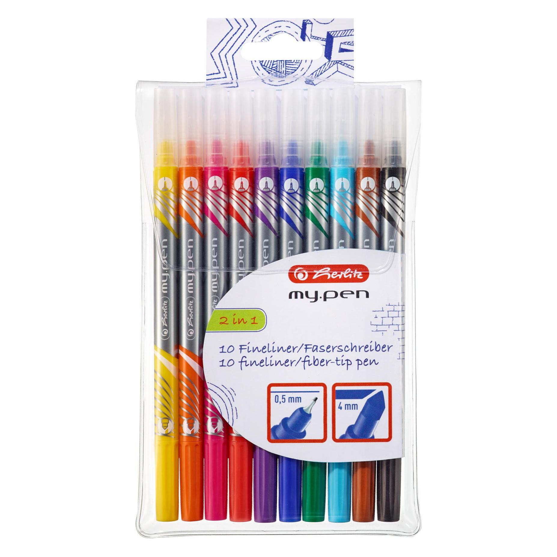 Herlitz my.pen Fineliner und Fasermaler (10x) (11367232)