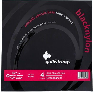 Galli Strings G77 Black Nylon Bass Strings
