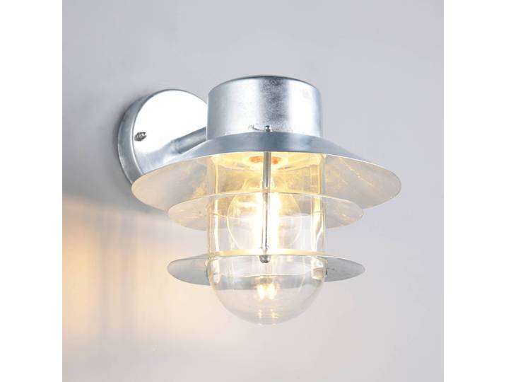 Trio Lighting Aussenwandleuchte Ruvuuma, dimmbar, alu / grau / zink, Metall, Wandleuchte außen