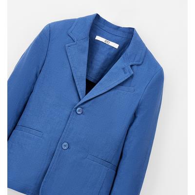 Sakko IDO "BABY BOY JACKET", Jungen, Gr. 4A, avion, 55% Leinen, 43% Baumwolle, 2% Elasthan, Sakkos Sakko