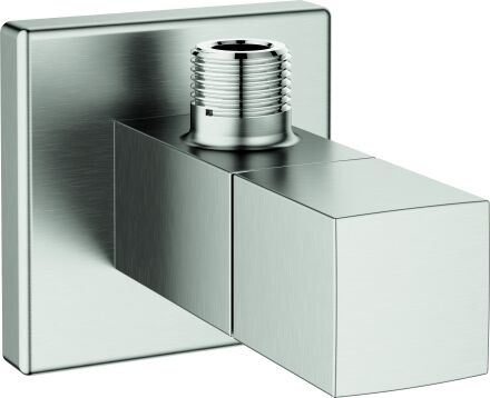 Robinet d'angle Grohe Eurocube 22012DC0, raccord mural 1/2", acier inoxydable