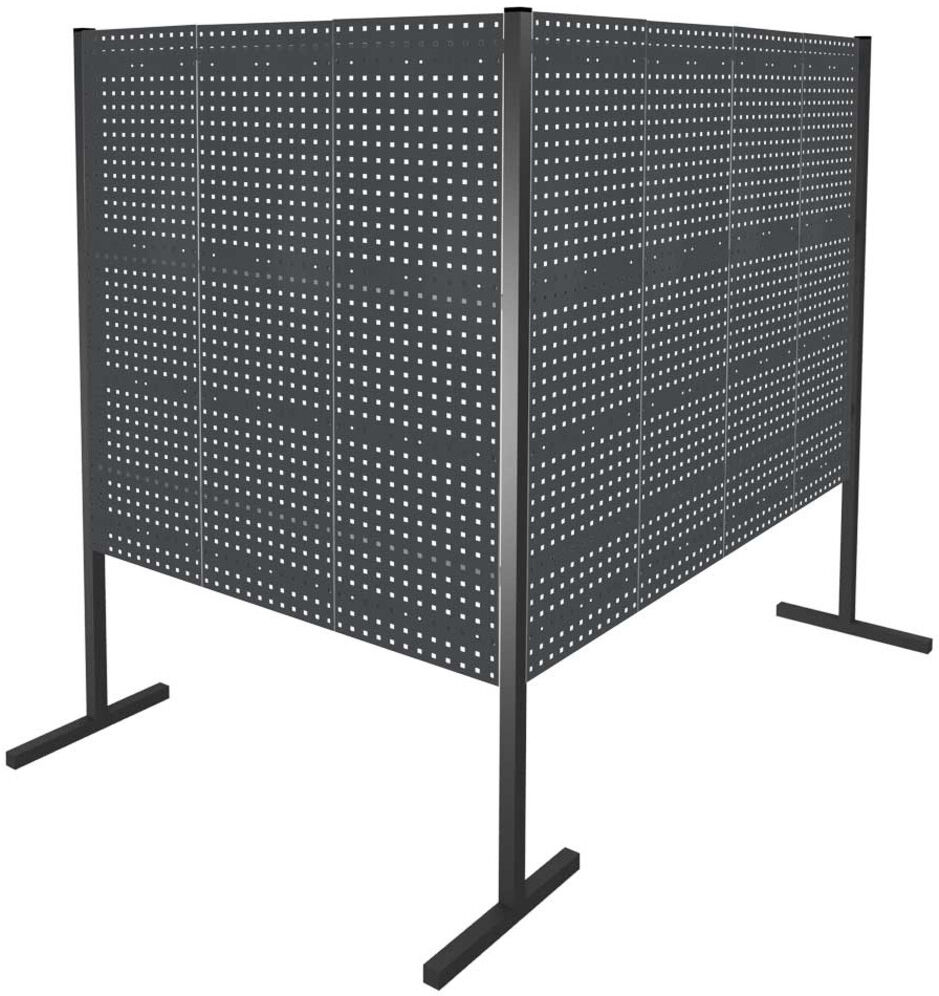 Kappes Trennwand RasterPlan Doppelfeld 90° H1500 mm RAL 7016 7 LP (7229.00.2608)