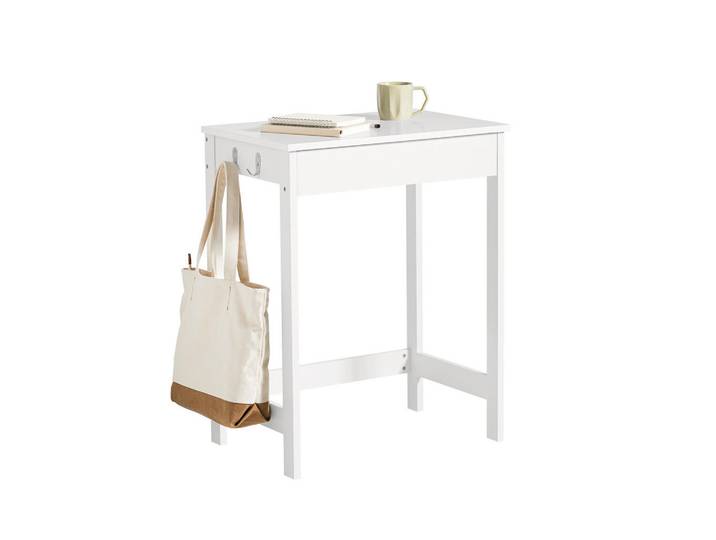 SoBuy Schreibtisch Weiß, 60x77x40 cm, Büromöbel, Schreibtische, Schreibtische