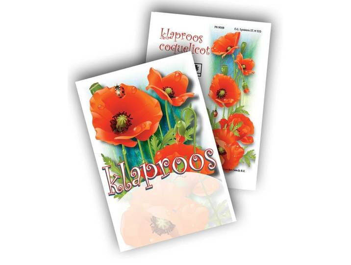 Cadeau premium Klaproos (100 zakjes)
