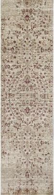 Alora Decor Euphoria Cream, Beige, Brown, and Red Wool Rug