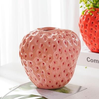 kreative erdbeervasen harz blumenarrangements haushalt weiche dekorationen desktop ornamente geschenke 1pc