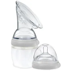 Haakaa, Milchpumpe, Generation 3 Milchpumpe + Baby Flasche Top Set 160ml - Grau