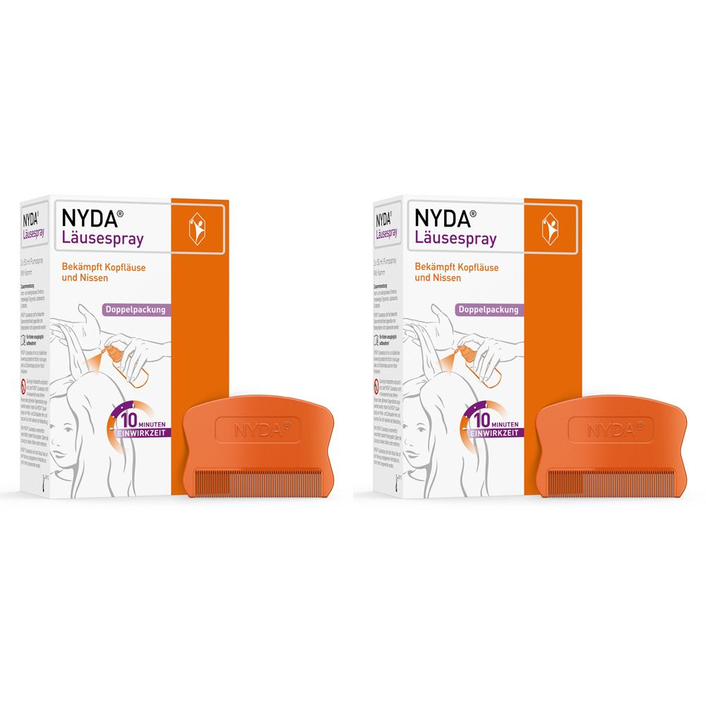 2x Nyda Läusespray 2x2x50 ml Pumplösung