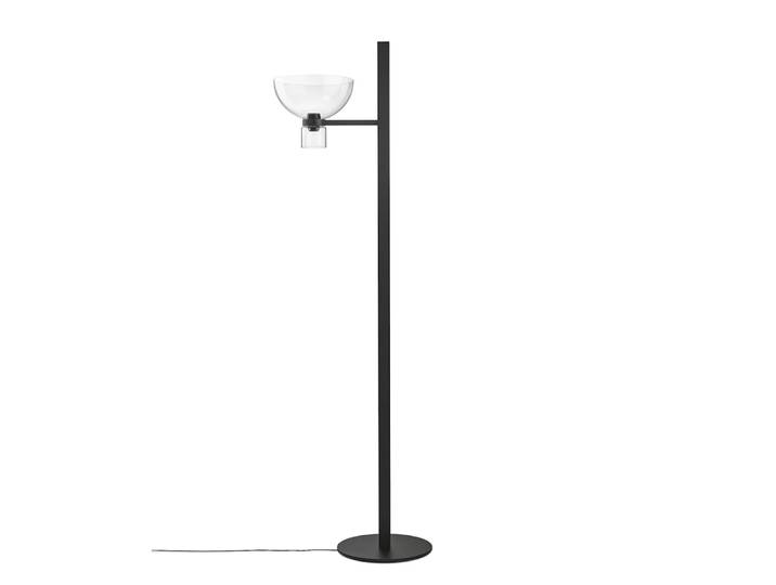 FLOS lampadaire NOCTURNE FLOOR 1 BOWL (Black - Verre soufflé / Aluminium)