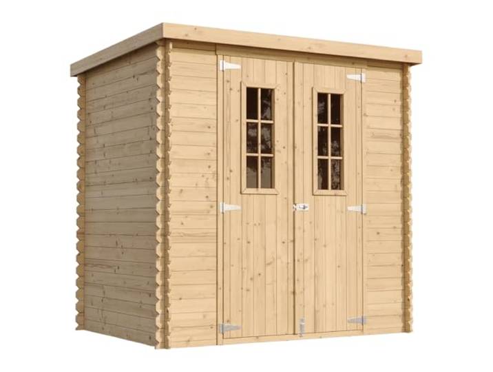 TIMBELA Houten Tuinhuisje - Buitenopslag L204xB142xH200 cm / 2,22 m² - Kleine Gereedschapsberging, Fietsenstalling - Model M311C