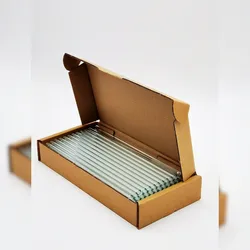 50x Glas Trinkhalme - 20cm - klar