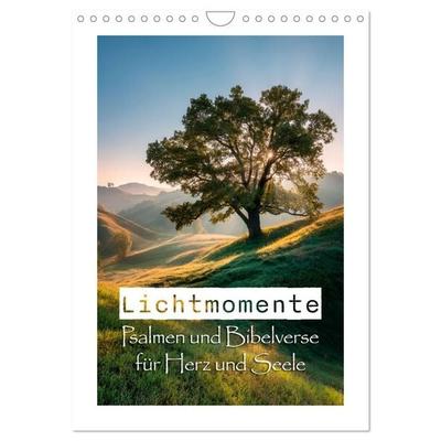 Lichtmomente - Psalmen und Bibelverse für Herz und Seele (Wandkalender 2027 DIN A4 hoch), CALVENDO Monatskalender