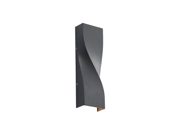 Lucande LED Applique Exterieur Tibelya (Moderne) en Noir Aluminium (1 lampe\,à)\, Murale Luminaire Lampe Jardin Eclairage d’exterieur