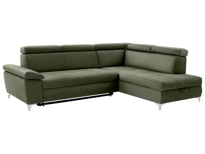 Osca Ecksofa RAUL, olive, Stoff
