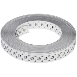 Schneider Electric 2740017 Installationsband /Lochband Kunstst. u. verzinkt TPG-12x0,7 weiss (Ring mit 10M)