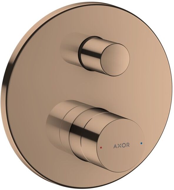 Hansgrohe Axor Uno Fertigmontageset 45407300 Unterputz-Wannenarmatur, Zerogriff, mit integrierter Sicherungskombination, polished red gold