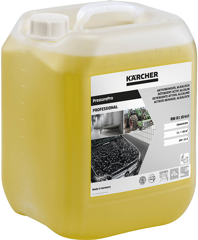 Aktivreiniger RM 81 direct, Inhalt 10 l, pH-Wert 12,3 Kärcher