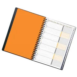 Oxford International Adressbook - PP-Deckel, schwarz, 2farbige Lineatur, A5+, 72 Blatt