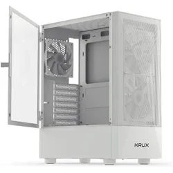 Krux Vako White RGB (KRXD005) (ATX, mATX, Micro-ITX), PC Gehäuse, Weiss