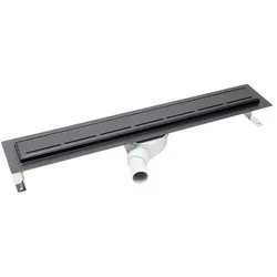 SAT Duschrinne Edelstahl 65 cm Schwarz Matt ZLAB70NRZBL