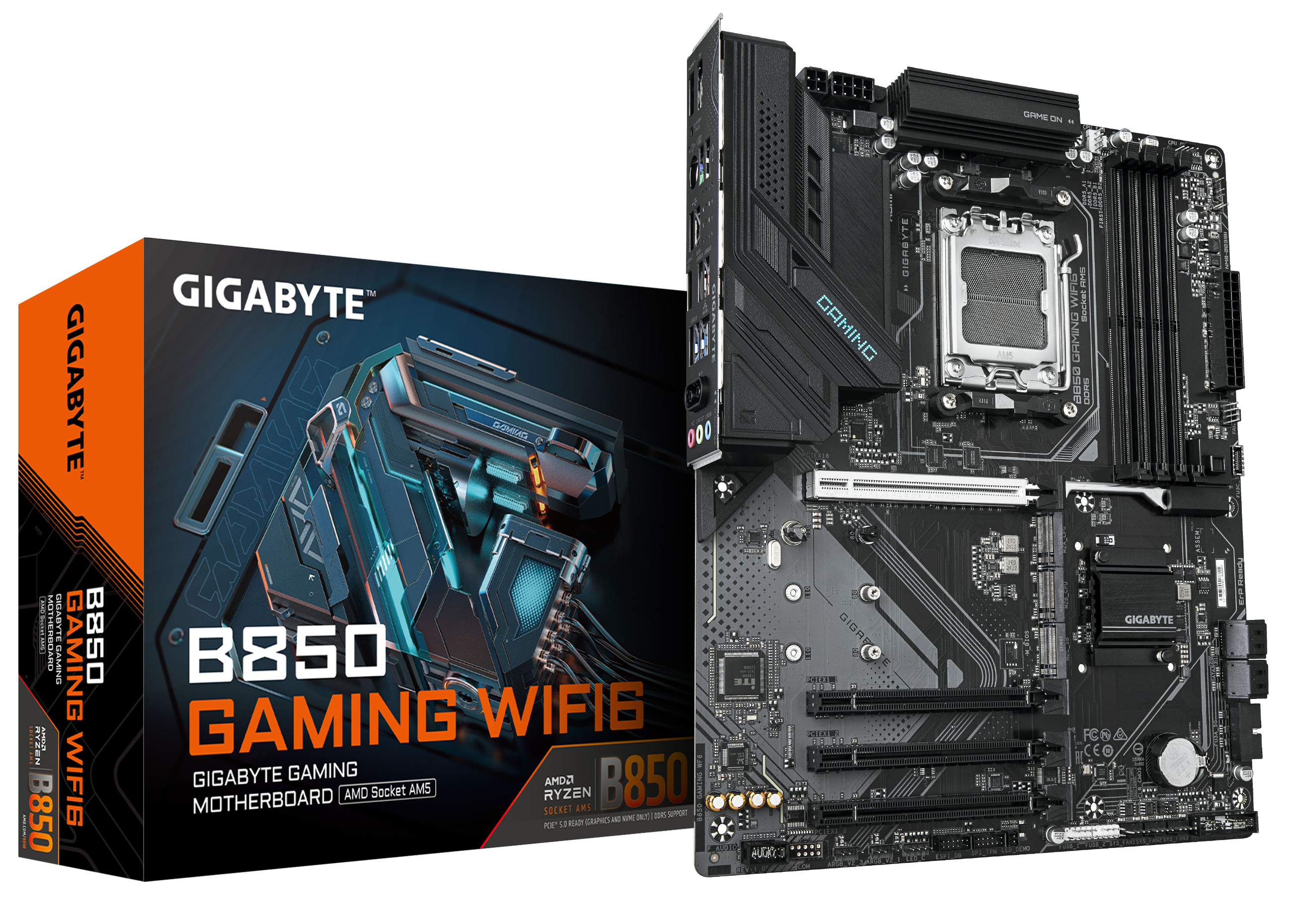 GIGABYTE B850 GAMING WIFI6 ATX Mainboard Sockel AM5 DP/HDMI B850 GAMING WF6