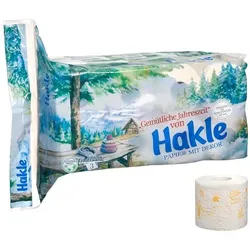 Hakle Toilettenpapier Märchenwald 3-lagig 1 Pack mit 16 Rollen weiß