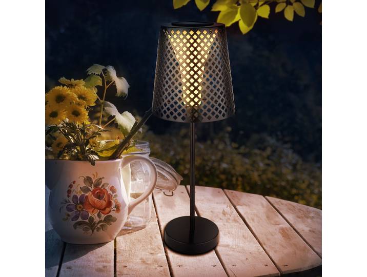 Lampe solaire 36629 Ø 18cm Noir