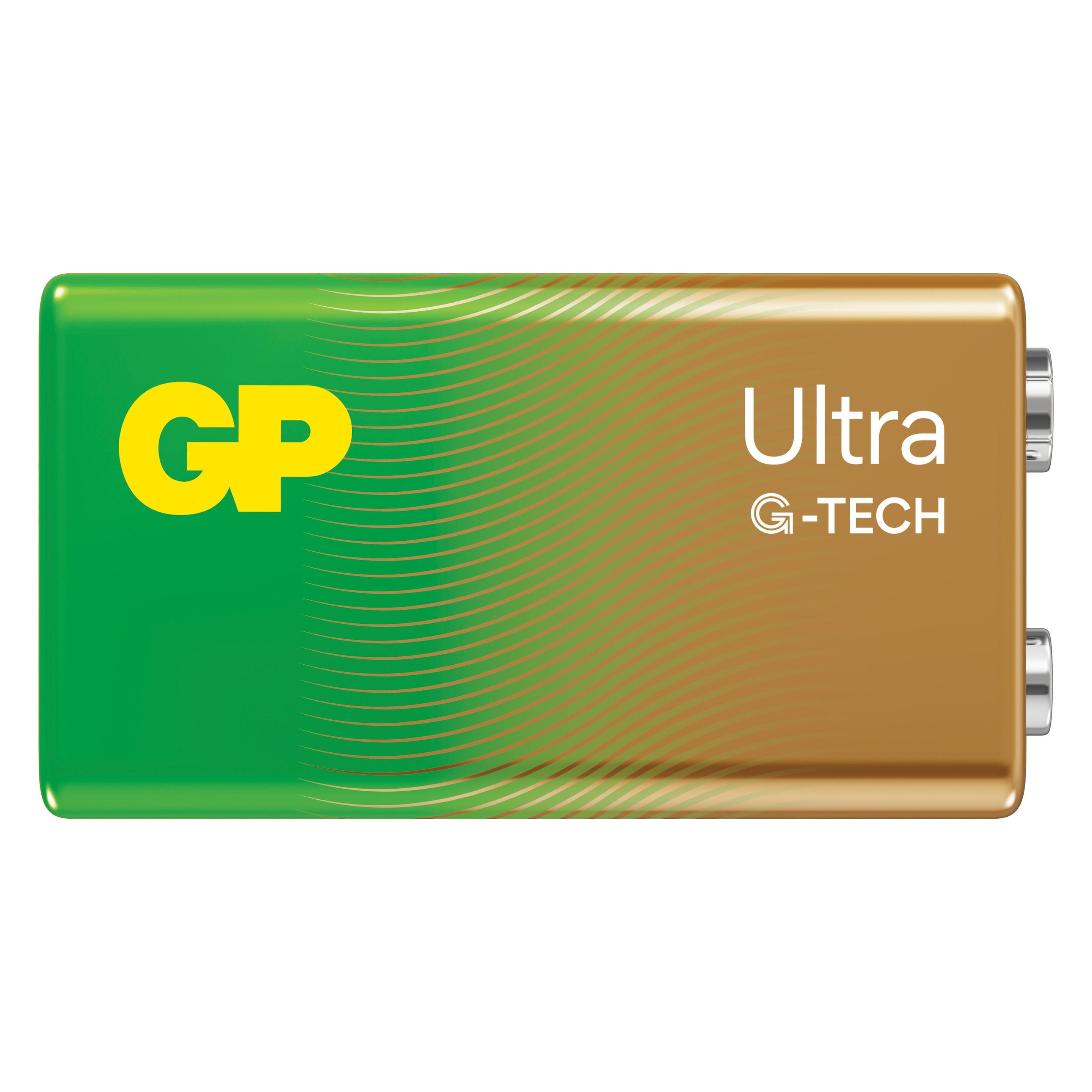 GP Batteries GP 1604AU-U1 A21 / 6LF22 / 9V Ultra Battery (1 Stk., 9V Block) (151434)