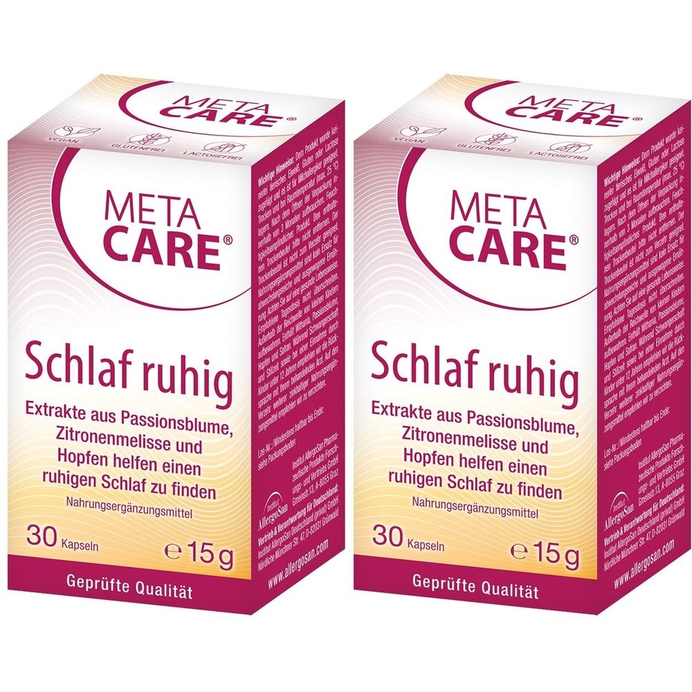 Meta-Care Schlaf ruhig Kapseln 2x 2x30 St