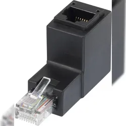 RJ45 Netzwerk Adapter CAT 5e 90? nach oben gewinkelt [1x RJ45-Stecker - 1x RJ45-Buchse] 0 RF-4087413