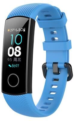 Everyday Crate Huawei Honor Band 4 Band 5 Silicone Watch Band Soft Smart Watch Strap Replacement sky Blue