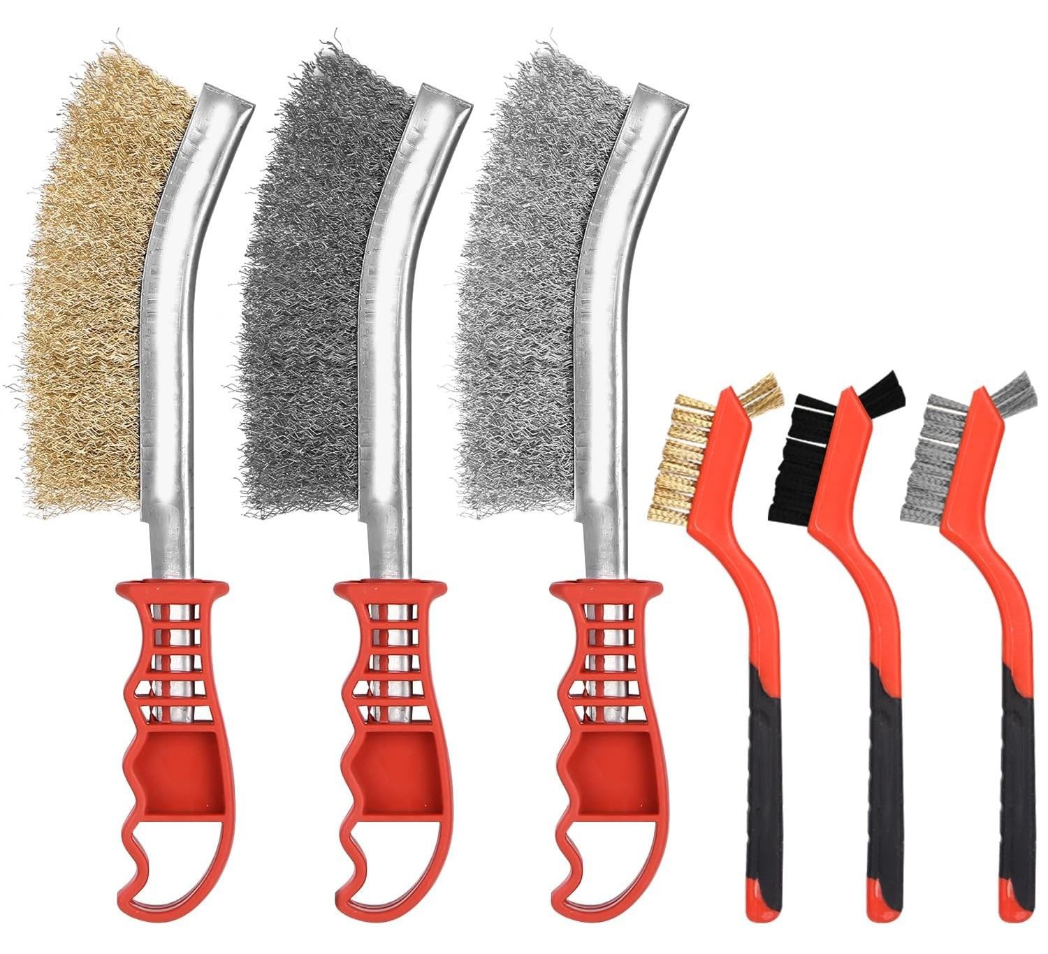 Set van 6 Draadborstels voor Diverse Reinigingstoepassingen