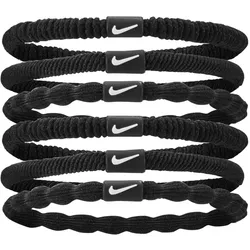 6er Pack NIKE Flex Haargummis Damen 091 - black/black/white