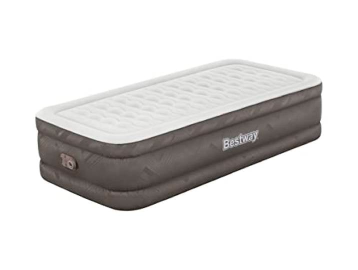 Bestway 75\ x 38\ x 18\ /1.91m x 97cm x 46cm Fortech Air Mattress Twin Built-in AC Pump