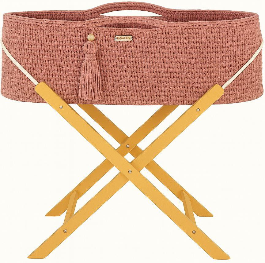 My Sweet Baby Mosesmand BOHO met standaard, roze